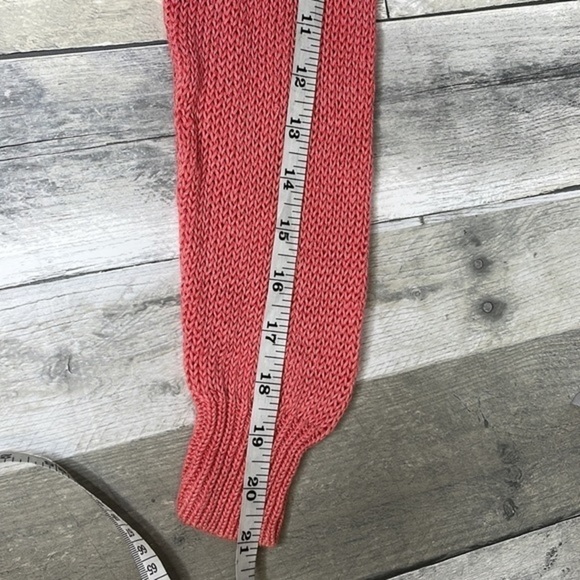 Babaton linen and silk lightweight coral long sleeve‎ crochet top. Size medium - Picture 8 of 11